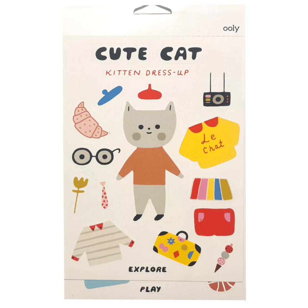 OOLY Stickiville Stickers X Suzy A Whole Lotta Stickers - Dress Up Cats - hip-kid