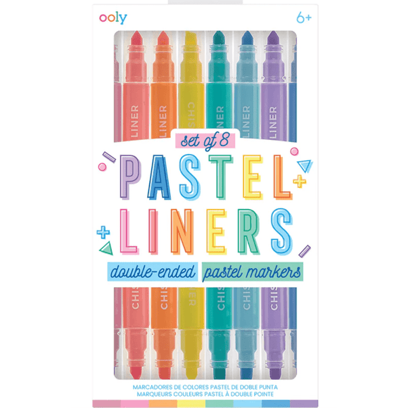 OOLY Pastel Liners Markers - Se of 8 - hip-kid