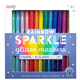 OOLY Rainbow Sparkle Glitter Markers (set of 15) - hip-kid