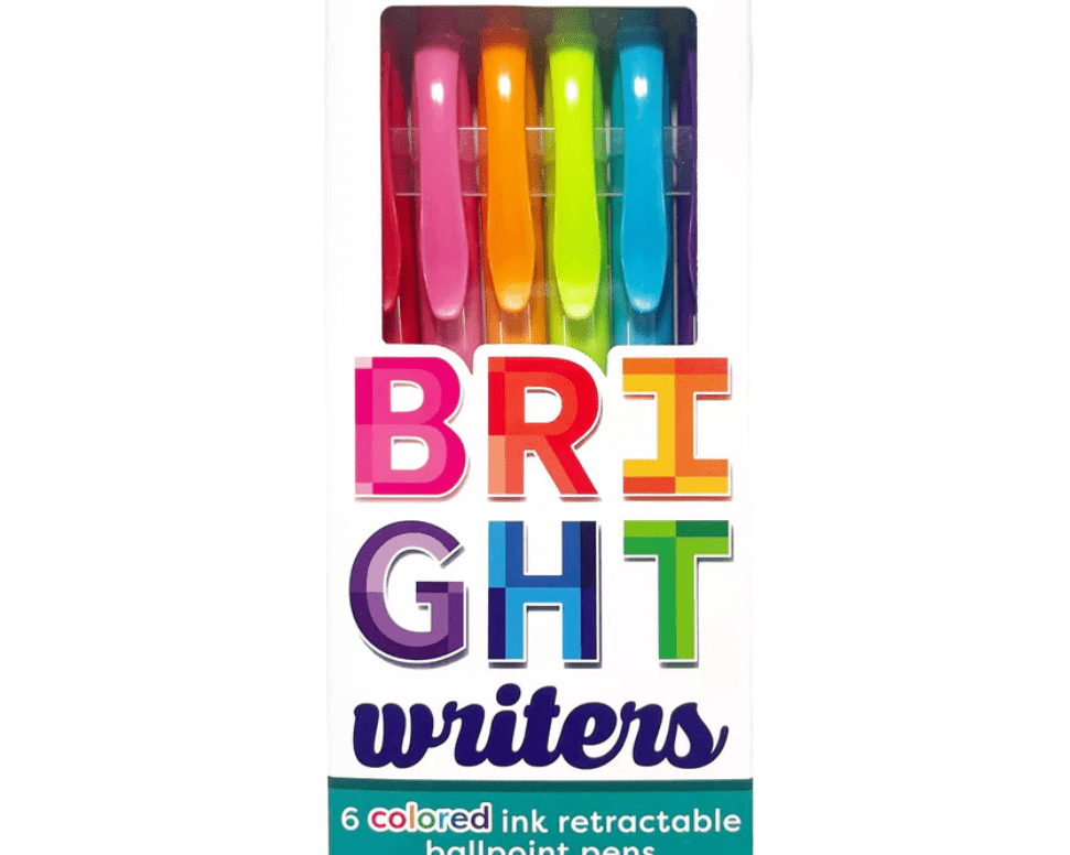 Ooly Bright Writers Colored Ballpoint Pens - Set of 6 - hip-kid