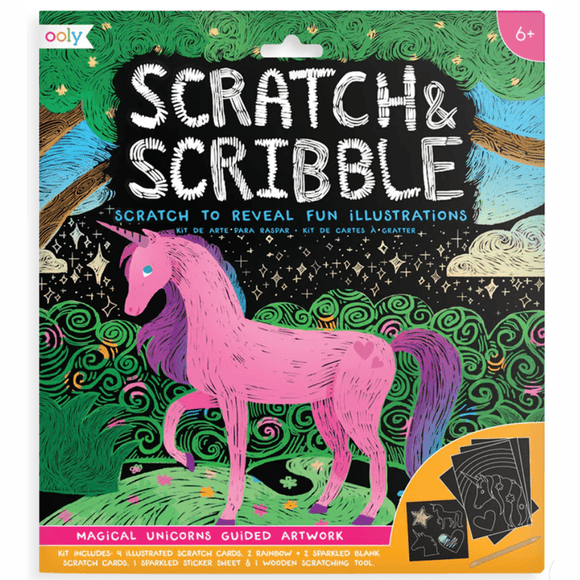OOLY Scratch & Scribble - Magical Unicorn - hip-kid