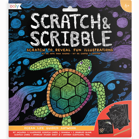 OOLY Scratch & Scribble - Ocean Life - hip-kid