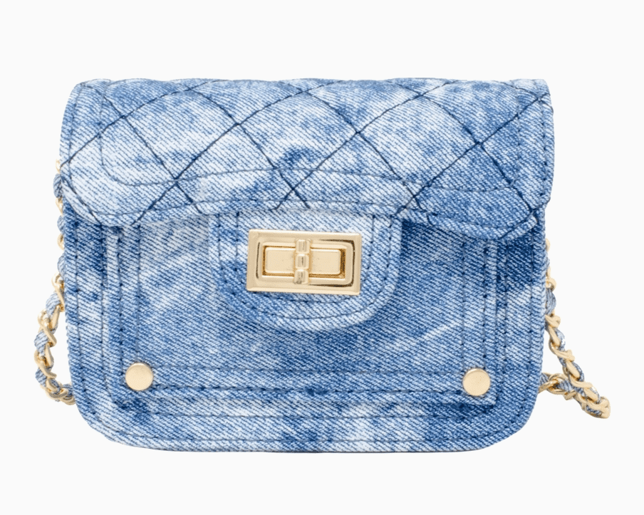 Zomi Gems - Tie Dye Quilted Denim Handbag - hip-kid