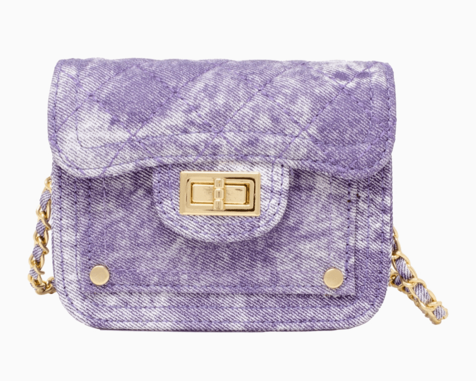 Zomi Gems - Tie Dye Quilted Denim Handbag - hip-kid