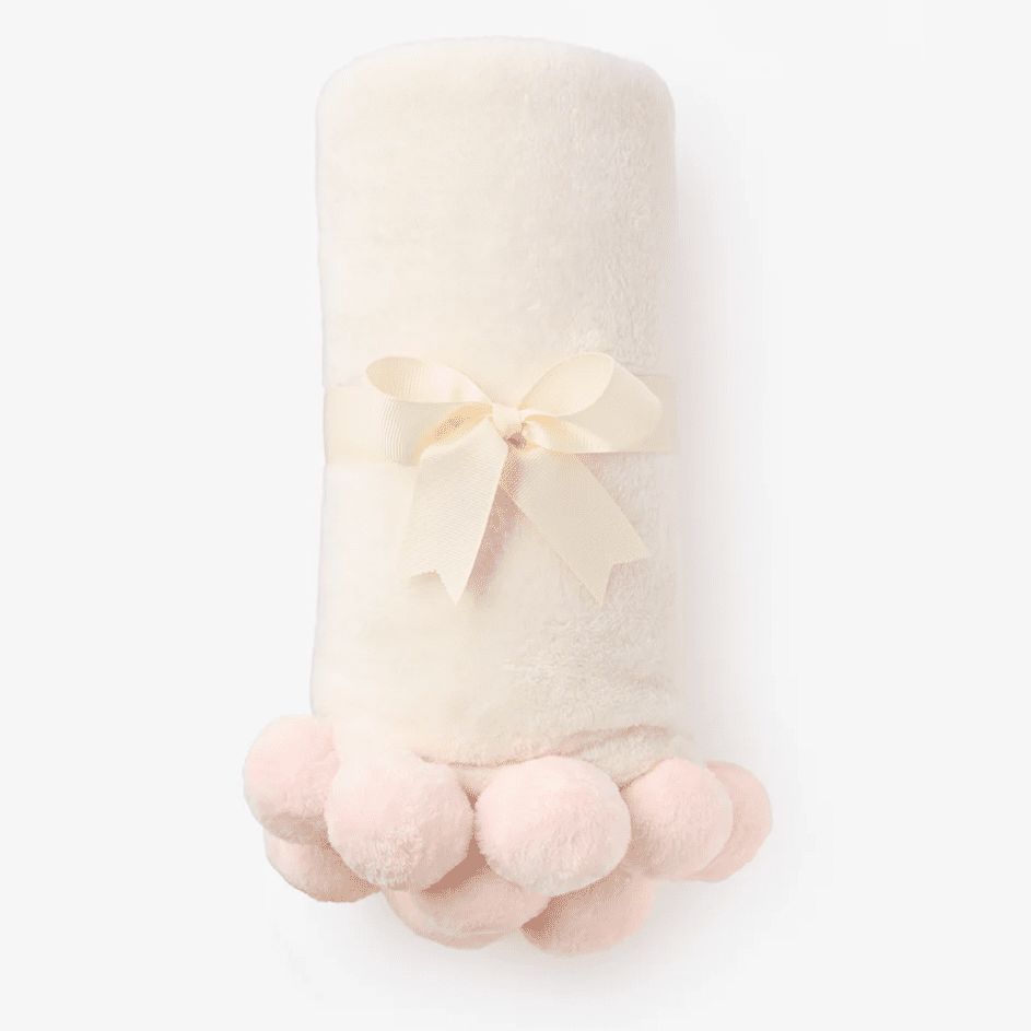Elegant Baby 30X40 Blanket - Pink Poms - hip-kid