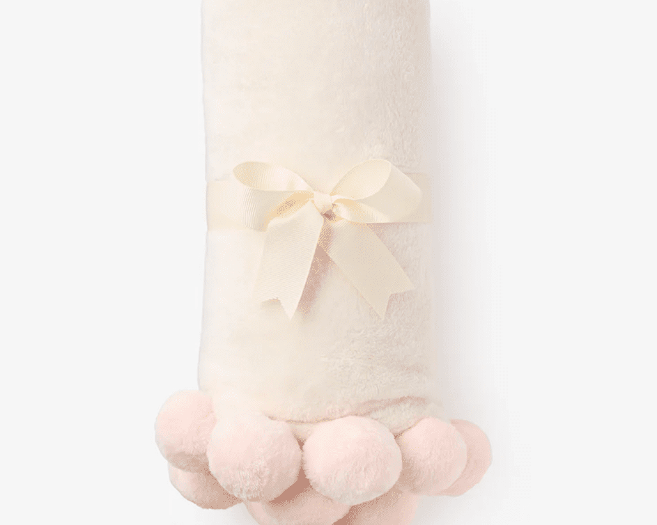 Elegant Baby 30X40 Blanket - Pink Poms - hip-kid
