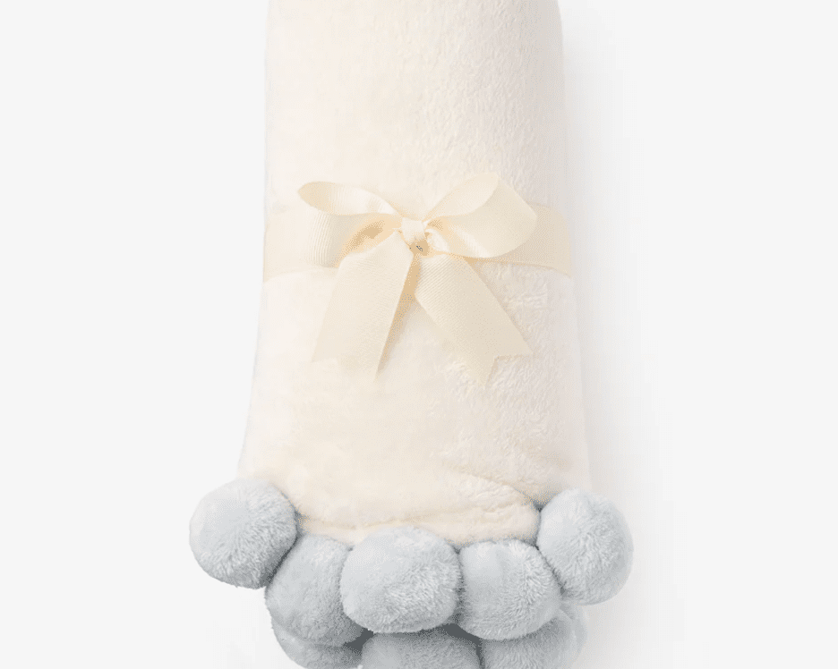 Elegant Baby 30X40 Blanket - Blue Poms - hip-kid