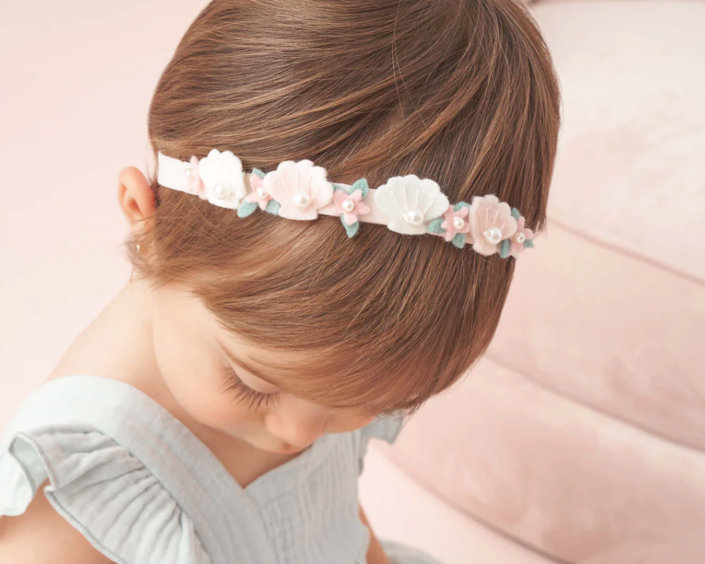Elegant Baby Mermaid Garland Headband - hip-kid