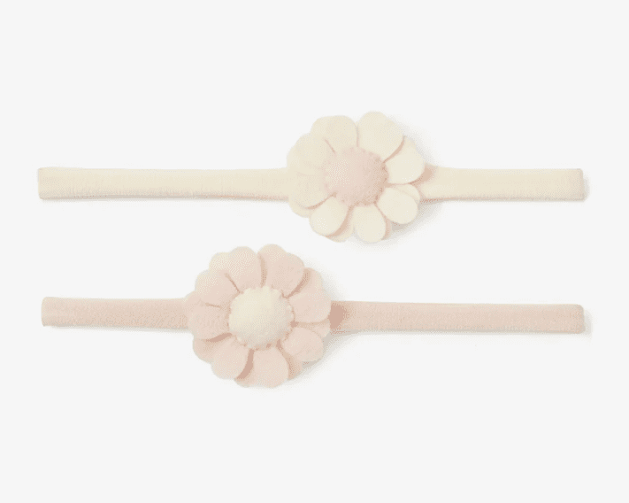 Elegant Baby 0-12m Headband Felt Flower 2PK - hip-kid