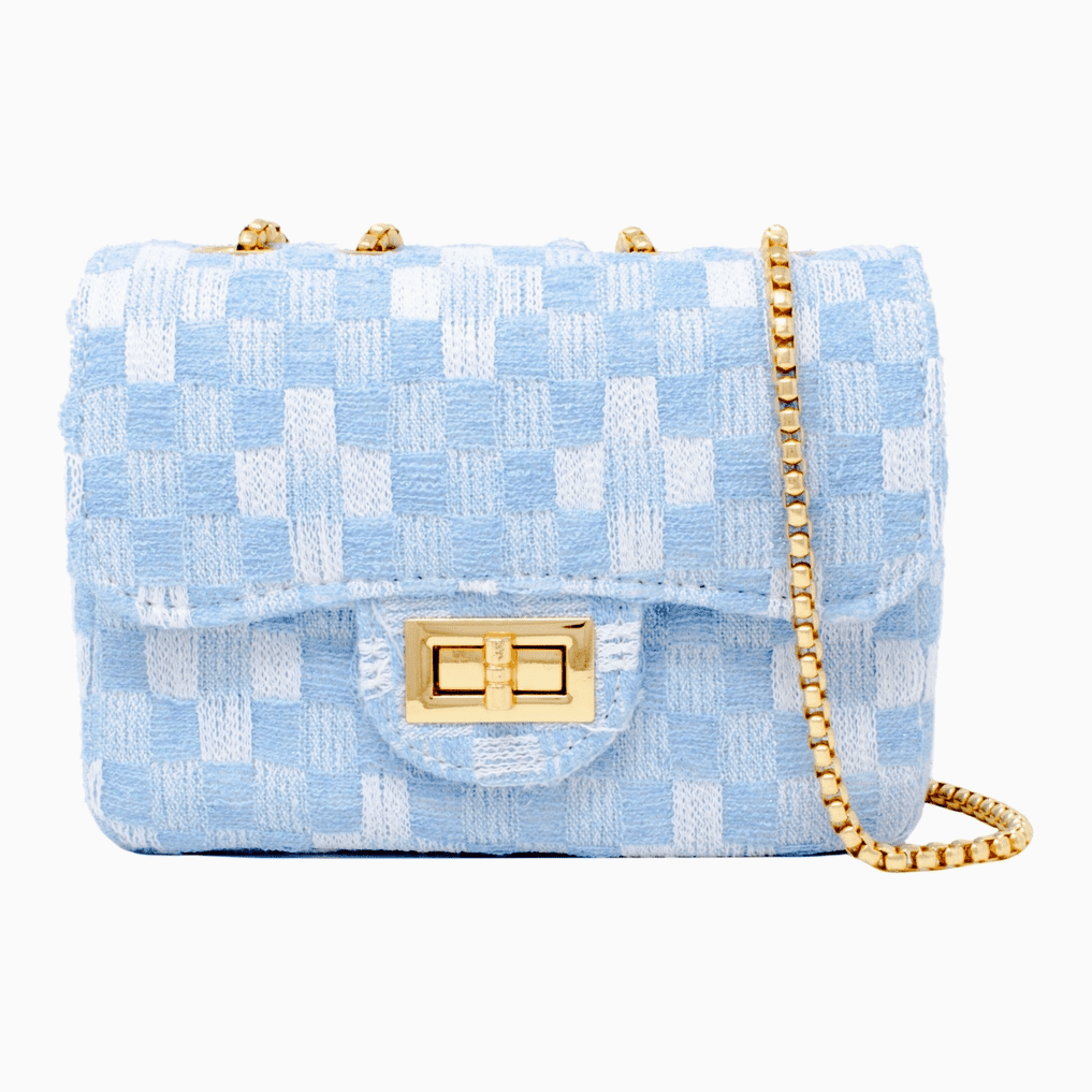 Zomi Gems - Classic Checkered Tweed Handbag - hip-kid