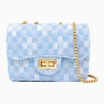 Zomi Gems - Classic Checkered Tweed Handbag - hip-kid