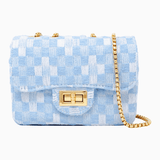 Zomi Gems - Classic Checkered Tweed Handbag - hip-kid