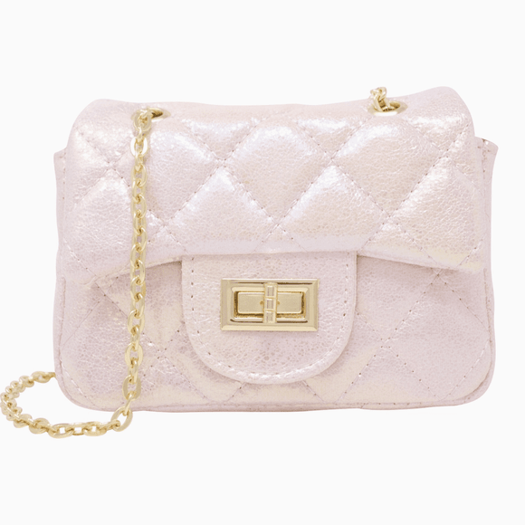 Zomi Gems - Classic Quilted Shiny Mini Bag - hip-kid