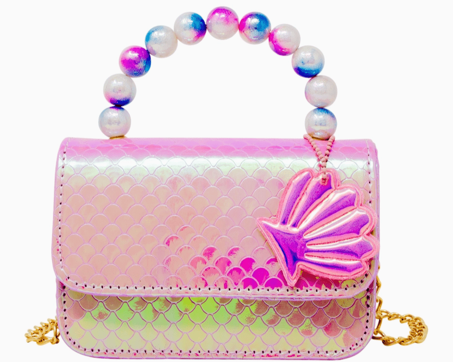 Zomi Gems - Mermaid Pearl Handle Seashell Bag - hip-kid