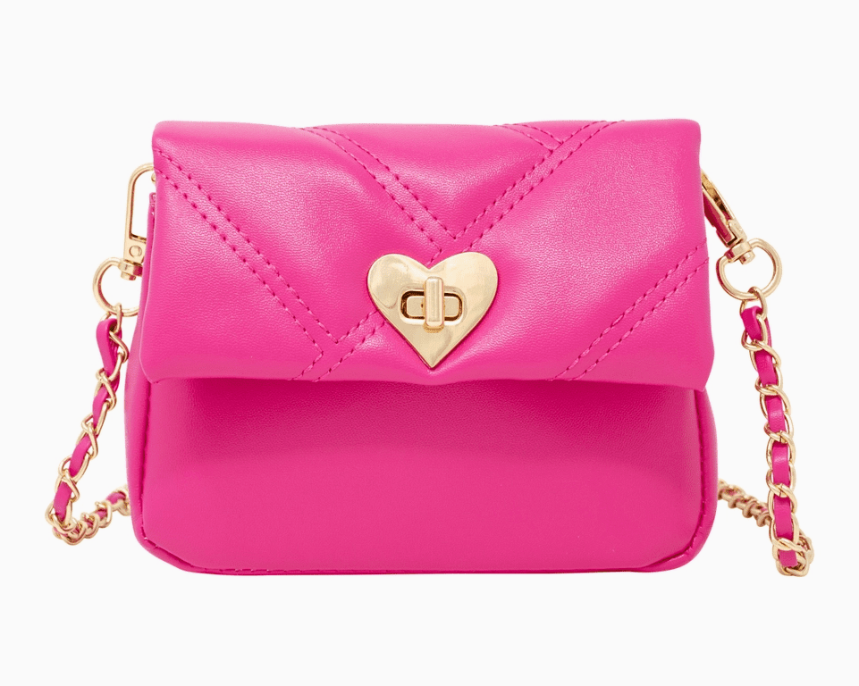 Zomi Gems - Quilted Soft Heart Lock Purse - hip-kid
