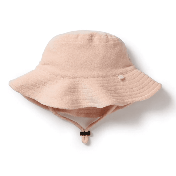 Wilson & Frenchy Antique Pink Organic Terry Sunhat - hip-kid