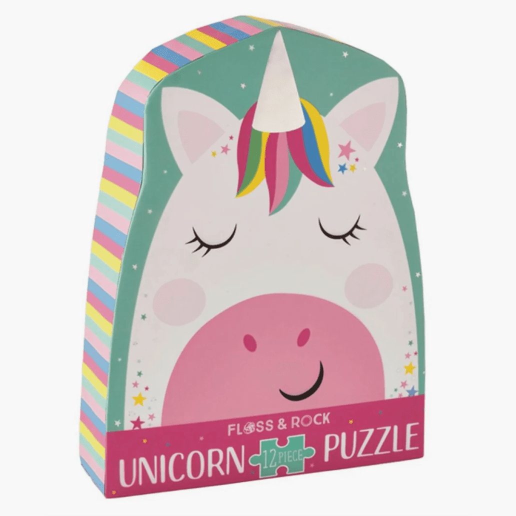 Floss & Rock 12pc Jigsaw Rainbow Unicorn - hip-kid