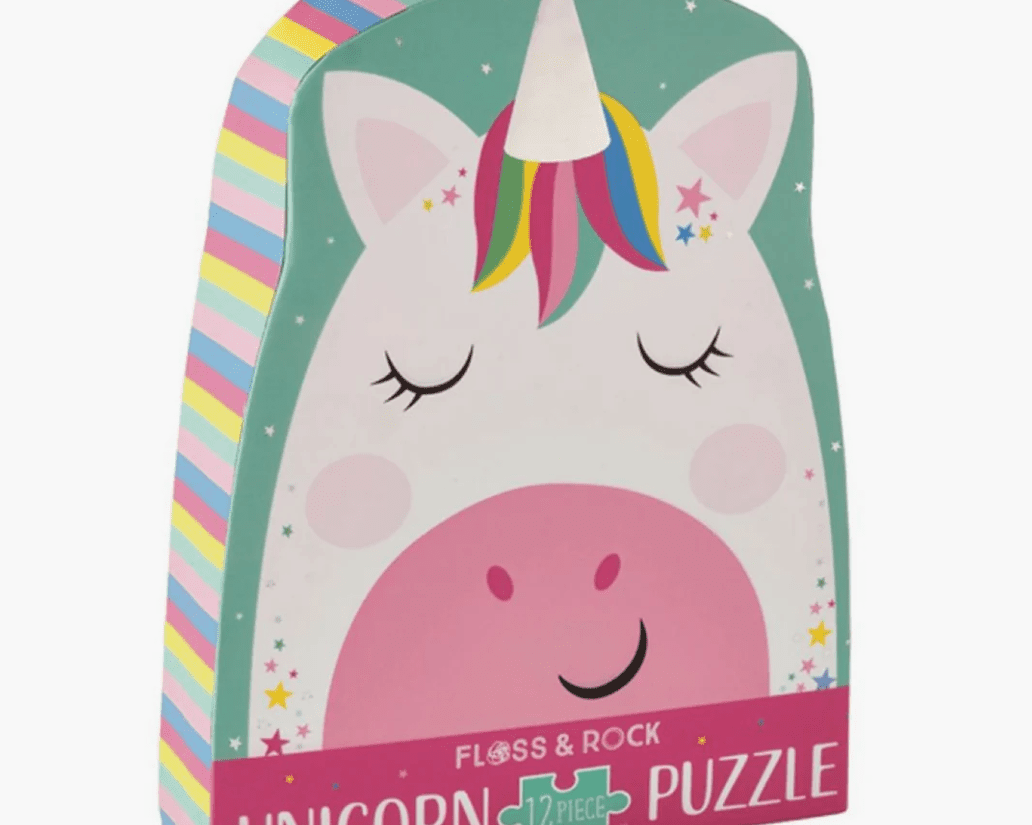 Floss & Rock 12pc Jigsaw Rainbow Unicorn - hip-kid