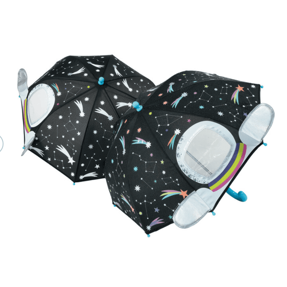 Floss Rock Coloring Changing 3D Umbrella - Space - hip-kid
