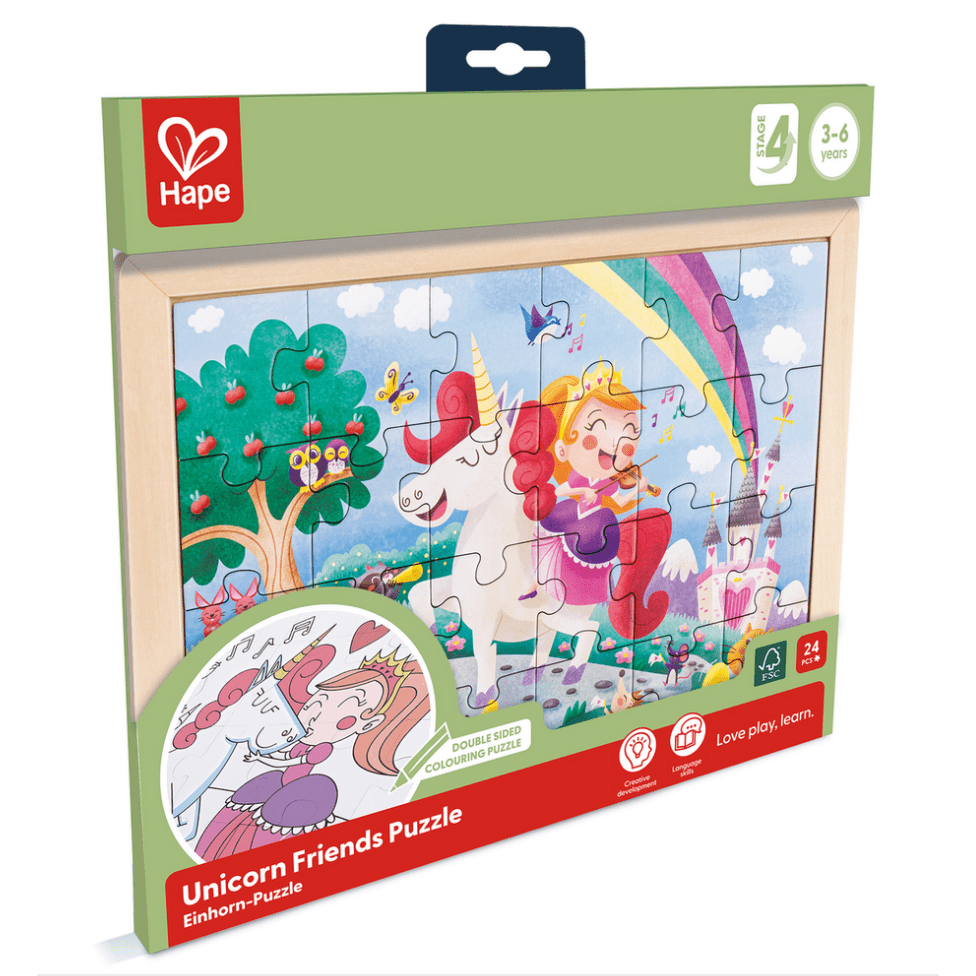 Hape Unicorn Friends Puzzle - hip-kid