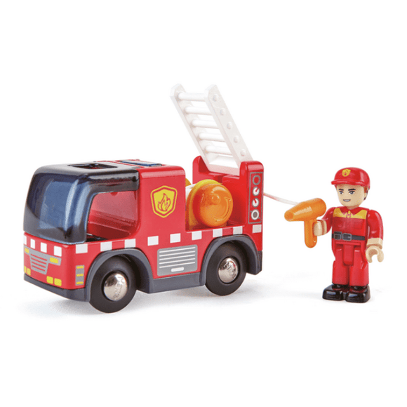 Hape Fire Truck With Siren - hip-kid
