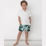 Shade Critters Boys Terry Polo - White - hip-kid