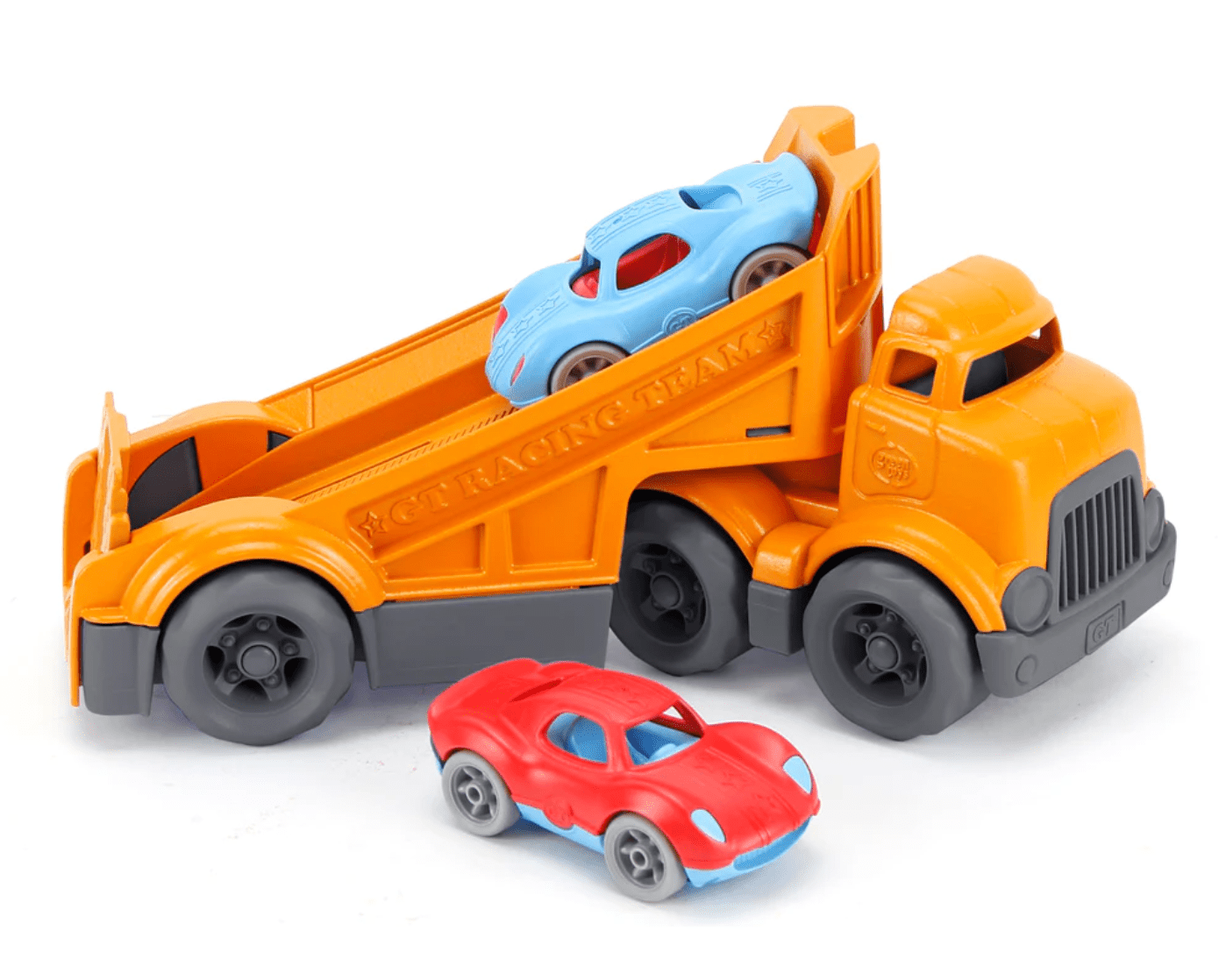 Green Toys Racing Truck w/ 2 Racers - hip-kid
