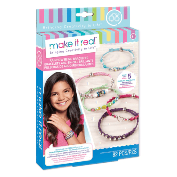 Make It Real Rainbow Bling Bracelets - hip-kid