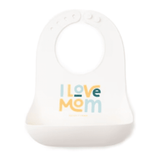 Bella Tunno I Love Mom Wonder Bib - Coconut - hip-kid