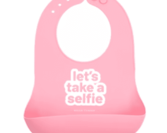 Bella Tunno Lets Take A Selfie Wonder Bib - Pink - hip-kid