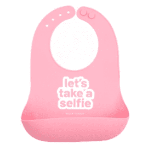 Bella Tunno Lets Take A Selfie Wonder Bib - Pink - hip-kid