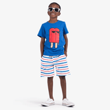 Appaman Surf the Web Graphic Popsicle Tee & Red, White & Blue Camp Short Set - hip-kid