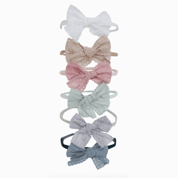 Bows Arts Eyelet Bow Baby Headband - hip-kid