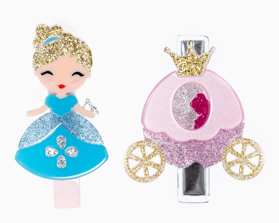 Lilies & Roses - Cinderella & Carriage Alligator Clip (Pair) - hip-kid