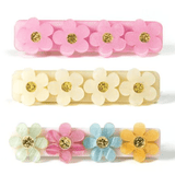 Lilies & Roses - Flowers Satin Hair Clip (Set of 3) - hip-kid