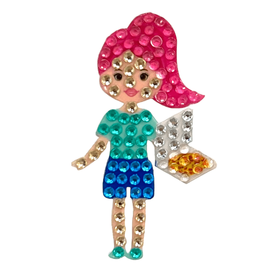 StickerBeans Pizza Girl - hip-kid