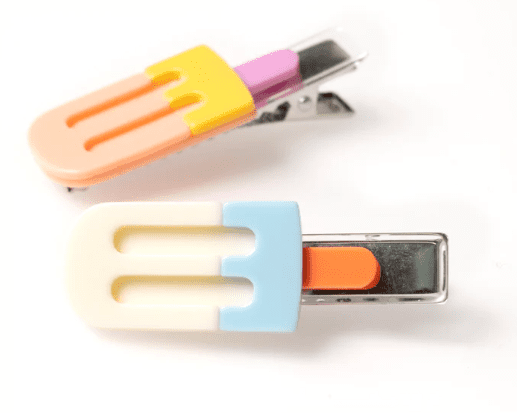 Lilies & Roses Popsicle Papaya Cream Alligator Clips - hip-kid