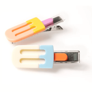 Lilies & Roses Popsicle Papaya Cream Alligator Clips - hip-kid