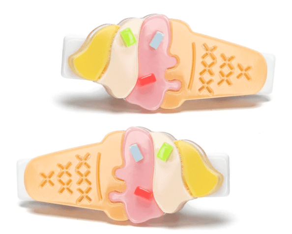 Lilies & Roses Melting Ice Cream Pastel Alligator Clips - hip-kid