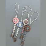 Three Hearts Petite Sunny Pacifier & Toy Clip - hip-kid