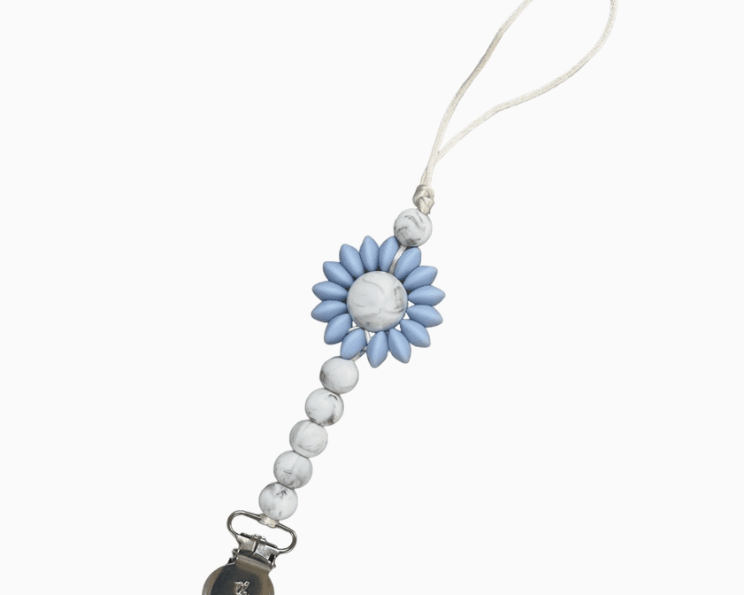 Three Hearts Petite Sunny Pacifier & Toy Clip - hip-kid