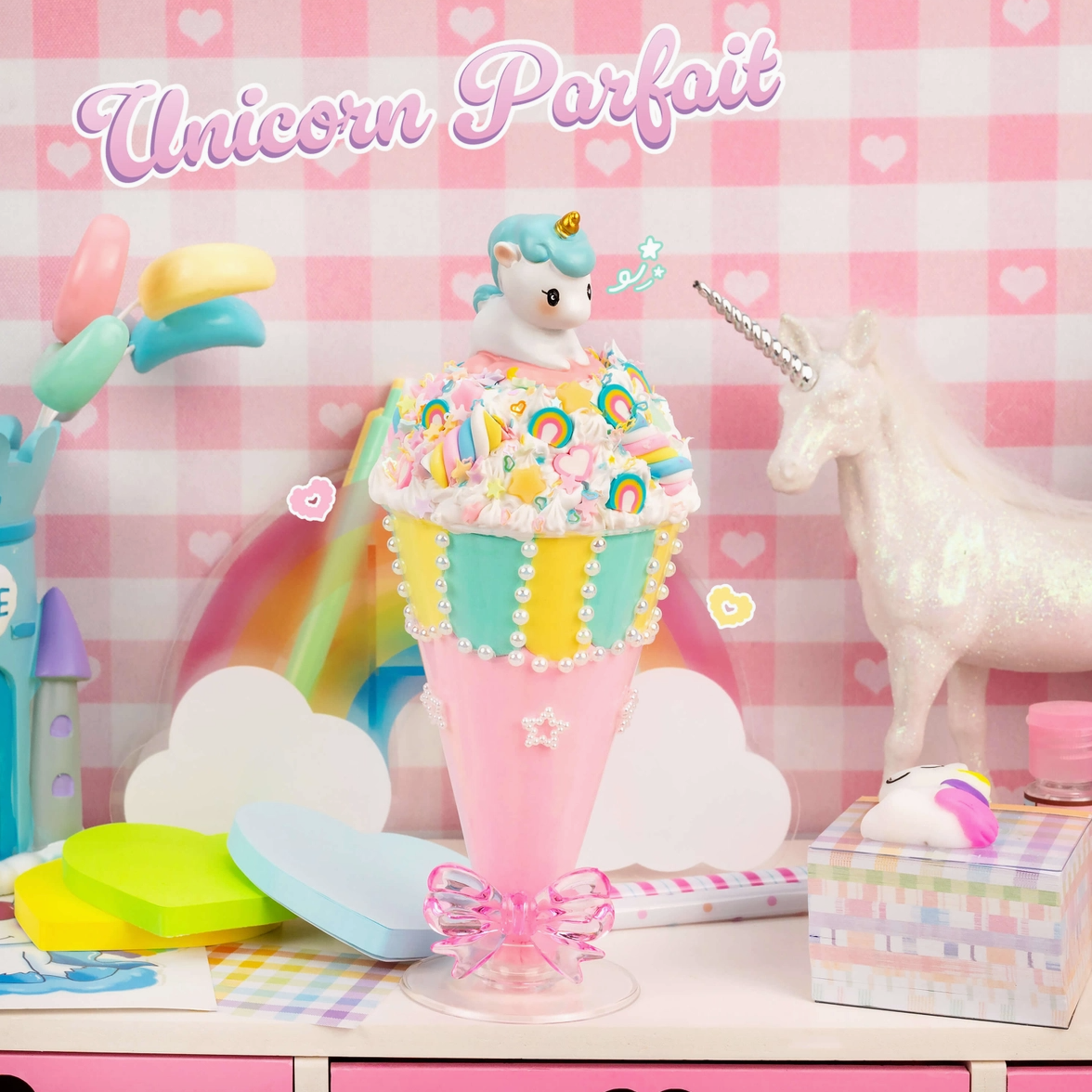 Kawaii Slime Company Play & Display Parfait Clay Cake Kit - hip-kid