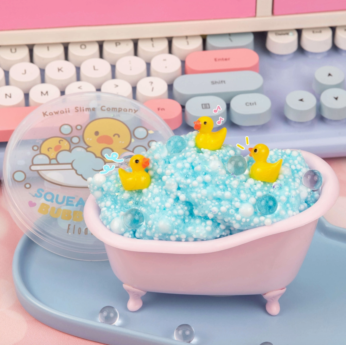 Kawaii Slime Company Squeaky Clean Bubble Bath Floam Slime - hip-kid