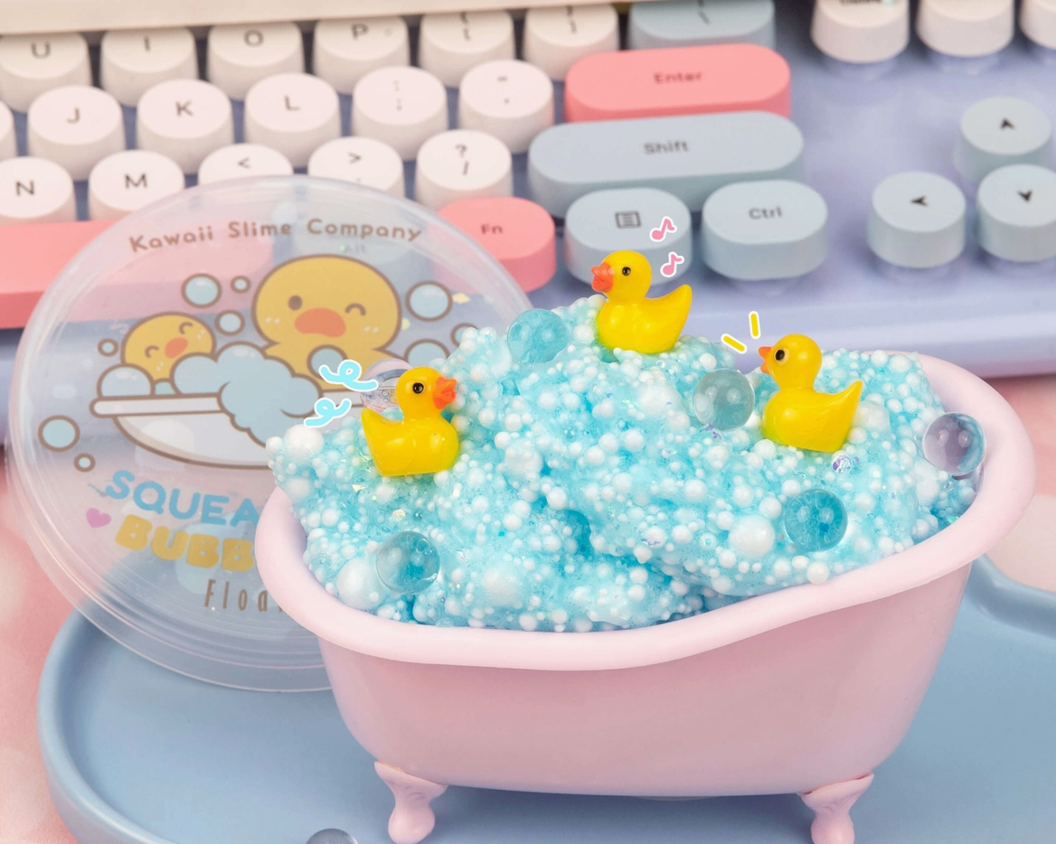 Kawaii Slime Company Squeaky Clean Bubble Bath Floam Slime - hip-kid