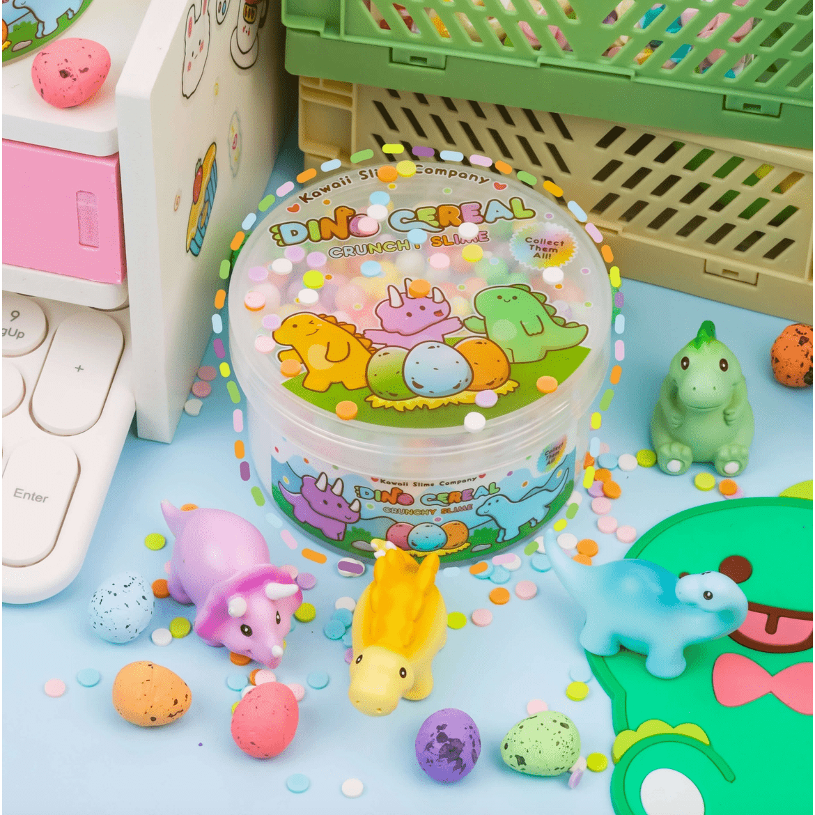 Kawaii Slime Company Dino Cereal Crunchy Slime - hip-kid
