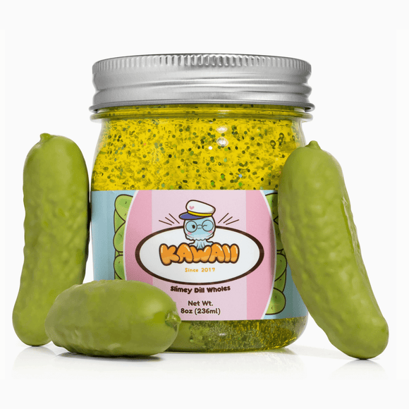 Kawaii Slime Company Shimmery Pickle Clear Slime