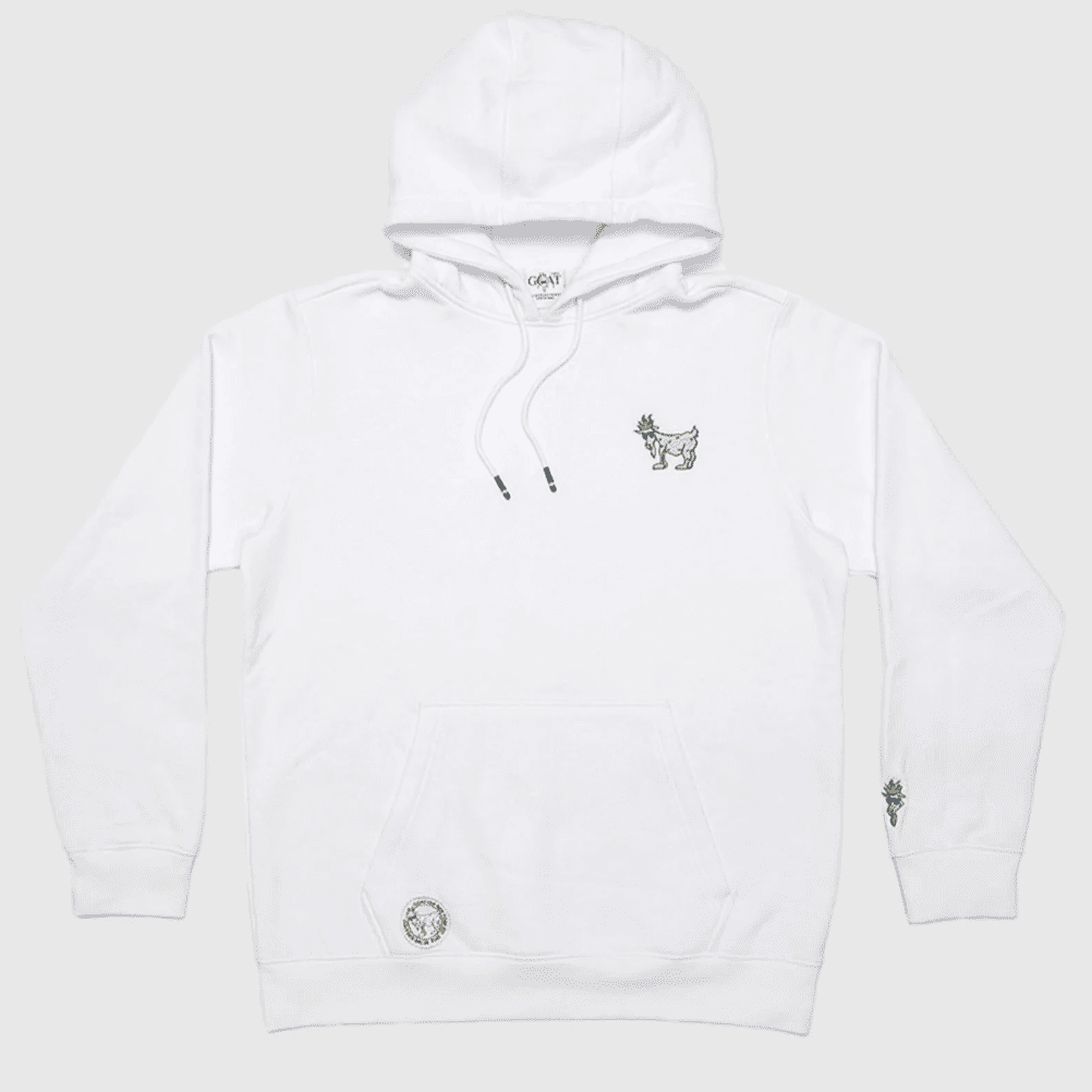 Goat USA OG Hooded Sweatshirt - White - hip-kid