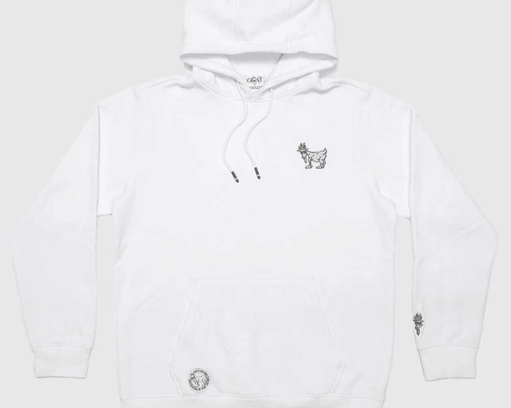 Goat USA OG Hooded Sweatshirt - White - hip-kid