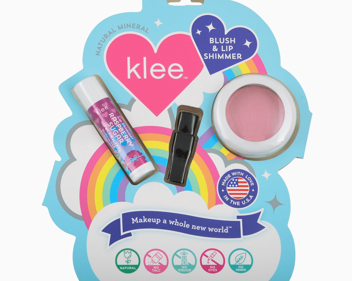 Klee Naturals Cotton Candy Whisper Blush & Lip Shimmer Set - hip-kid