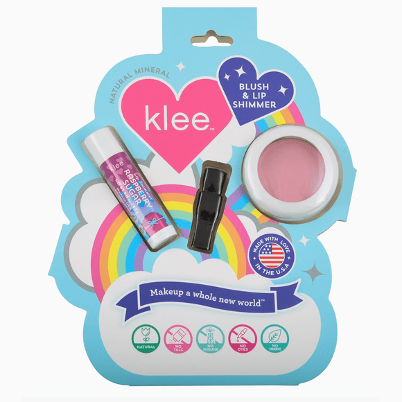 Klee Naturals Cotton Candy Whisper Blush & Lip Shimmer Set - hip-kid